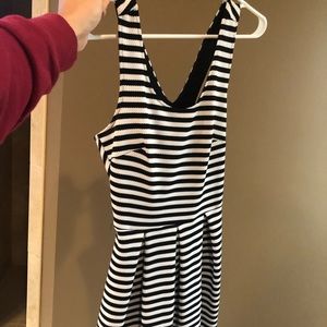 Soprano black and white striped dress (worn once)